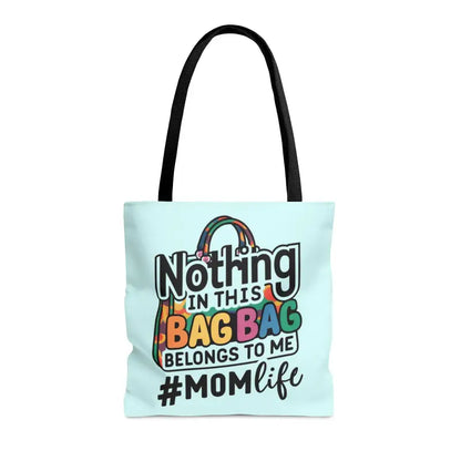 Trendy Blue Aop Tote: Unleash your Mom Life - Bags