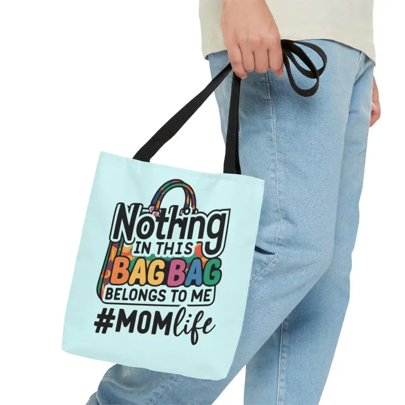 Trendy Blue Aop Tote: Unleash your Mom Life - Small Bags