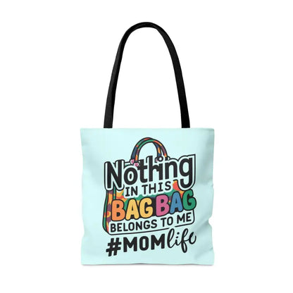 Trendy Blue Aop Tote: Unleash your Mom Life - Bags