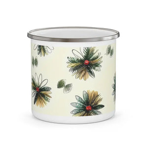 Enamel Camping Mug Nature Pattern Adventure Drinkware Dipaliz - 12oz - Mugs