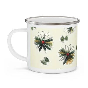 Enamel Camping Mug Nature Pattern Adventure Drinkware Dipaliz - 12oz - Mugs