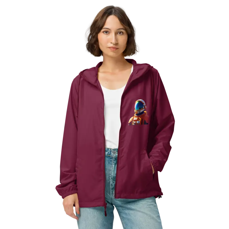 Conquer Journeys with the Dipaliz Windbreaker Astronaut Jacket - Maroon / Xs