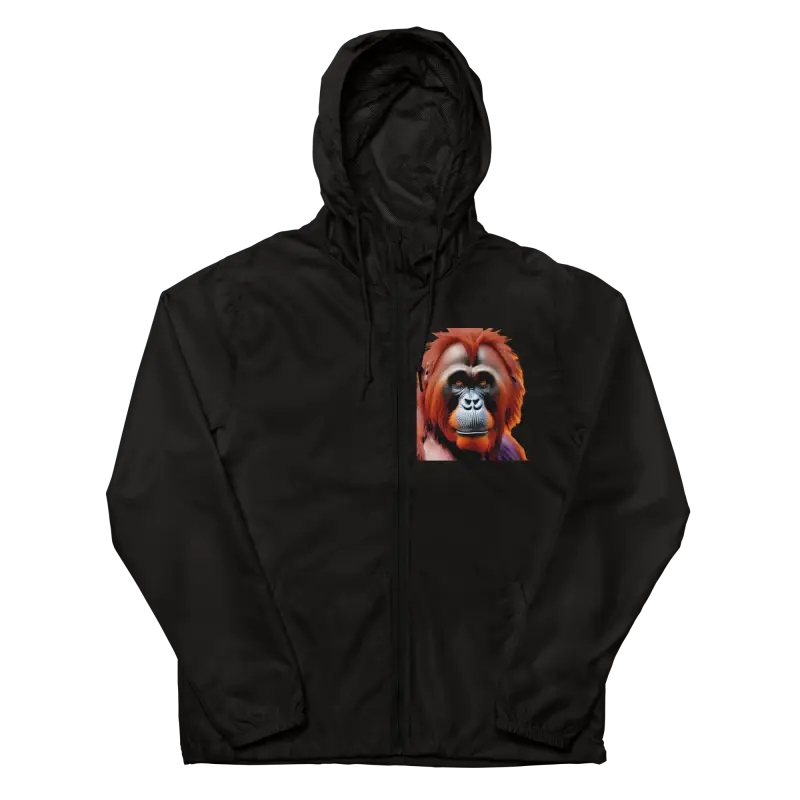 Orangutan Windbreaker: Lightweight Water-resistant Outdoor Gear - Black / Xs Clothing