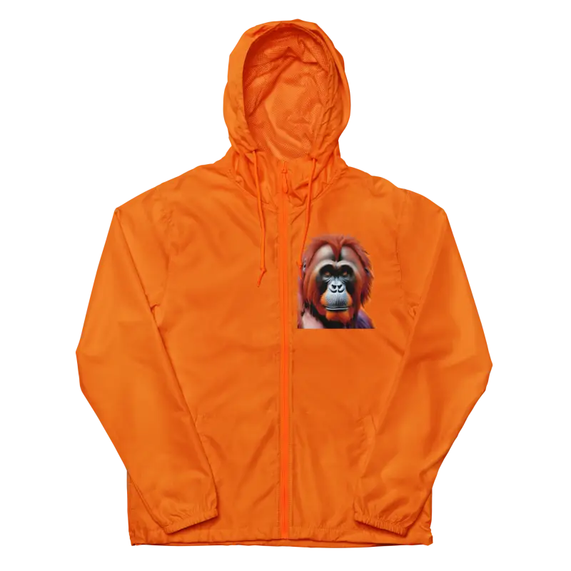 Orangutan Windbreaker: Lightweight Water-resistant Outdoor Gear - Safety Orange / Xs Clothing