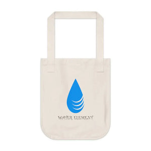 Water Element Canvas Tote Bag - Eco Friendly Fashion - Dipaliz - one Size / Natural - Bags