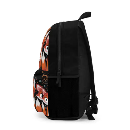 Cute Foxes Backpack: Roomy Stylish & Durable for School Days - one Size Bags