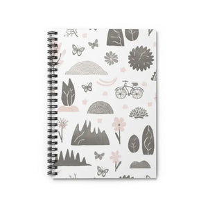 Paper Products - Ruled Line Notebook Nature Elements Pastel Adventure - Dipaliz one Size