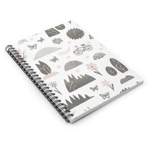 Paper Products - Ruled Line Notebook Nature Elements Pastel Adventure - Dipaliz one Size