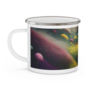 Mug - Stainless Steel Camping with Bold Dandelions Print - Dipaliz 12oz