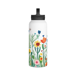 Stay Hydrated Wildflowers Stainless Steel Water Bottle - Dipaliz - Bottles