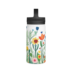 Stay Hydrated Wildflowers Stainless Steel Water Bottle - Dipaliz - Bottles