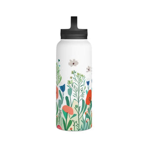 Stay Hydrated Wildflowers Stainless Steel Water Bottle - Dipaliz - Bottles