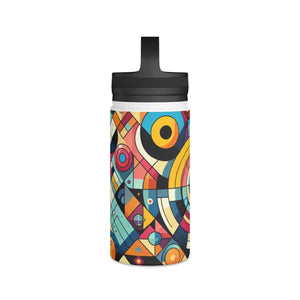 Stainless Steel Water Bottle Geometrical Pattern Bold - Dipaliz - Bottles