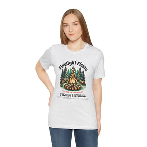 Camp Fire Short Sleeve Tee for Outdoor Enthusiasts - Dipaliz - T-shirts