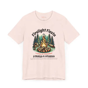 Camp Fire Short Sleeve Tee for Outdoor Enthusiasts - Dipaliz - T-shirts