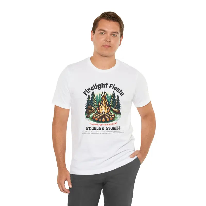 Ultimate Camp Fire Tee for Outdoor Enthusiasts - White / s T-shirt