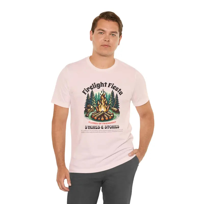 Ultimate Camp Fire Tee for Outdoor Enthusiasts - Soft Pink / s T-shirt