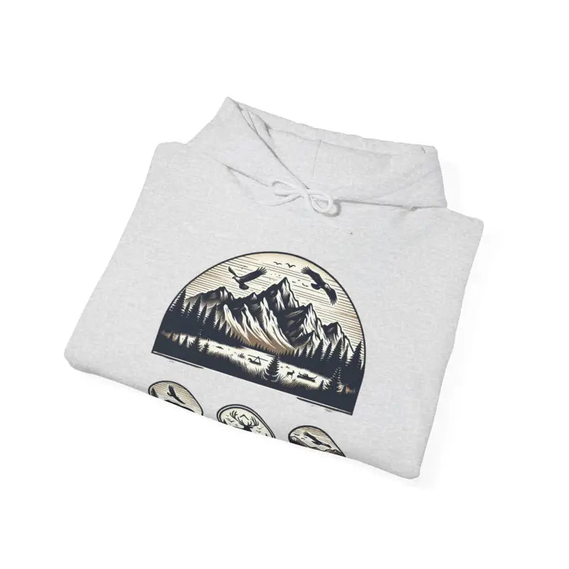 Adventure and Travel in Mountains Unisex Heavy Blend Hooded Sweatshirt - Hoodie