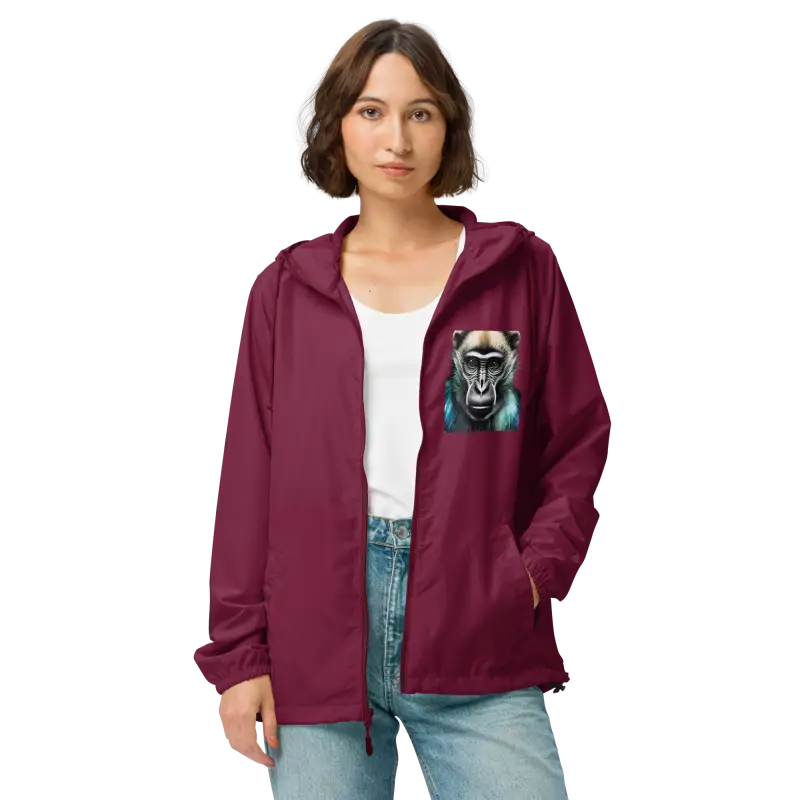 Conquer Peaks in Style with Ultra-light Zip Windbreaker - Maroon / Xs Windbreaker