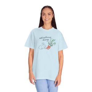 Adventurous Bunny Carrots Graphic Tee - Soft Cute Rabbit Shirt - Dipaliz - Gifts Online
