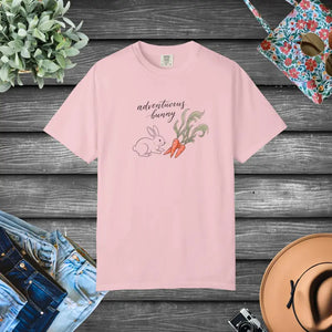 Adventurous Bunny Carrots Graphic Tee - Soft Cute Rabbit Shirt - Dipaliz - Blossom / Xl Gifts Online
