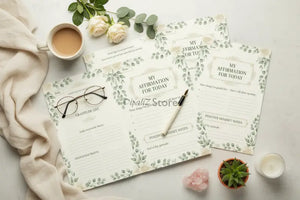 Digital Downloads - Gratitude Journal Printable Cream Roses Daily Mindfulness Dipaliz