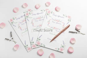 Digital Downloads - Affirmation Journal Printable - Botanical Daily Mindset - Dipaliz