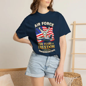 Air Force 250 Years of Freedom T-shirt – Semiquincentennial Patriotic Tee - T-shirts - m