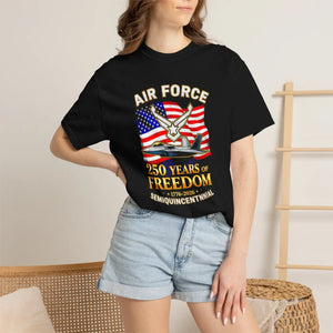Air Force 250 Years of Freedom T-shirt – Semiquincentennial Patriotic Tee - T-shirts - m