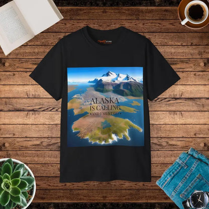 Alaska is Calling Ultra Cotton Tee ?? Classic Comfort Unisex Fit - Black / s T-shirt