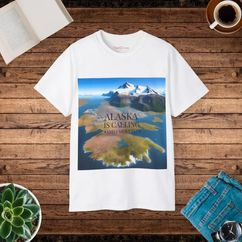 Alaska is Calling Ultra Cotton Tee ?? Classic Comfort Unisex Fit - White / s T-shirt