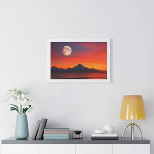 Alaskan Sunset Gallery Canvas Poplar Wood Frame Print by Dipaliz - Prints