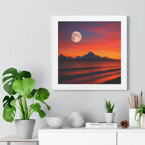 Alaskan Sunset Gallery Canvas Poplar Wood Frame Print by Dipaliz - Prints