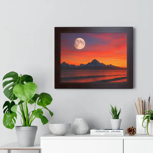 Alaskan Sunset Gallery Canvas Poplar Wood Frame Print by Dipaliz - Prints