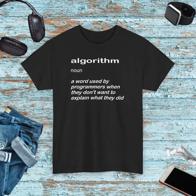 Deluxe Algorithm Definition Programming Tee ?? Unisex Heavy Cotton - Black / s T-shirt