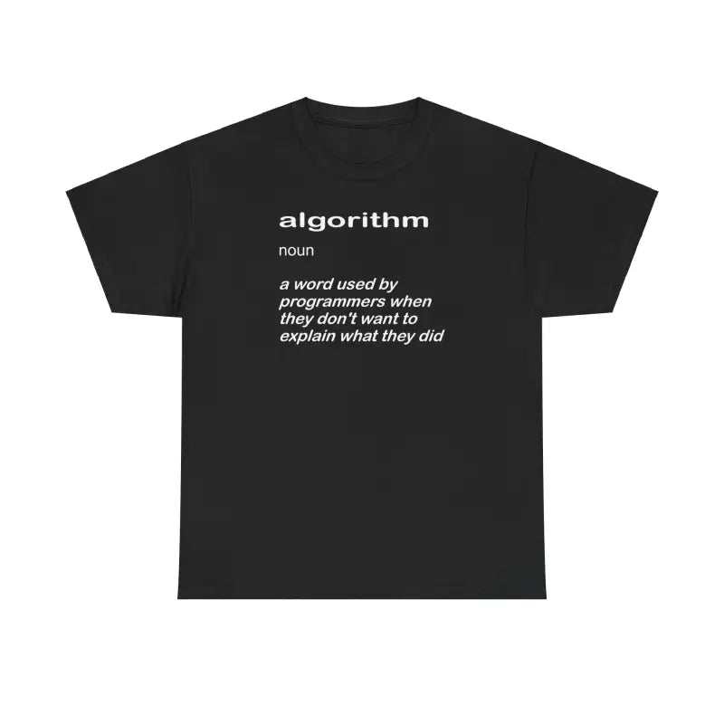 Deluxe Algorithm Definition Programming Tee ?? Unisex Heavy Cotton - T-shirt