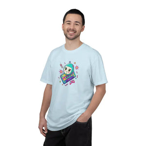 Retro Video Game T-shirt - Space Alien Handheld Design - Dipaliz