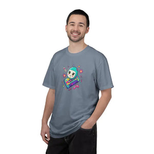 Retro Video Game T-shirt - Space Alien Handheld Design - Dipaliz