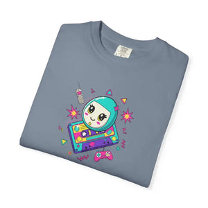Retro Video Game T-shirt - Space Alien Handheld Design - Dipaliz