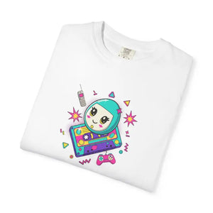 Retro Video Game T-shirt - Space Alien Handheld Design - Dipaliz