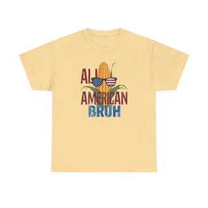 All American Bruh Corn Unisex Heavy Cotton Tee - Dipaliz - T-shirts