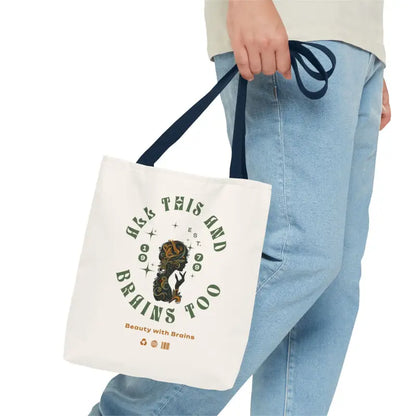 All this and Brains too Aop Tote Bag - Bags