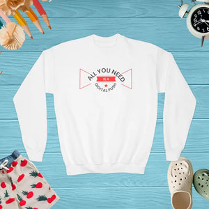 Youth Crewneck Sweatshirt - Ultimate Comfort Style - Dipaliz - White / Xs - Sweatshirts