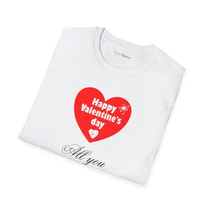 All you Need is Love Tee Softstyle Valentine’s Day Shirt Dipaliz - T-shirts