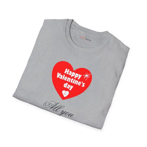 All you Need is Love Tee Softstyle Valentine’s Day Shirt Dipaliz - T-shirts