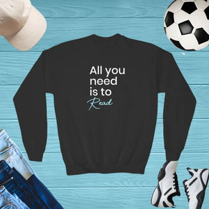 Youth Crewneck Sweatshirt - Stylish Comfort Cozy - Dipaliz - Black / Xs - Sweatshirts