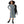 Blue and Yellow Long Sleeve Midi – Polyester - Dipaliz - Dresses - Xs
