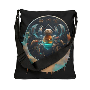 Vibrant Cancer Zodiac Tote - Polyester Fashion Bag - Dipaliz - Bags