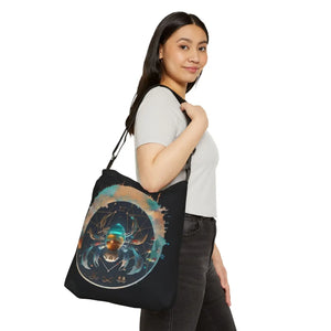 Vibrant Cancer Zodiac Tote - Polyester Fashion Bag - Dipaliz - Bags