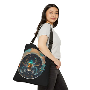 Vibrant Cancer Zodiac Tote - Polyester Fashion Bag - Dipaliz - Bags